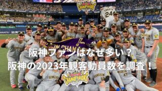 阪神ファンはなぜ多い？阪神の2023年観客動員数を調査！